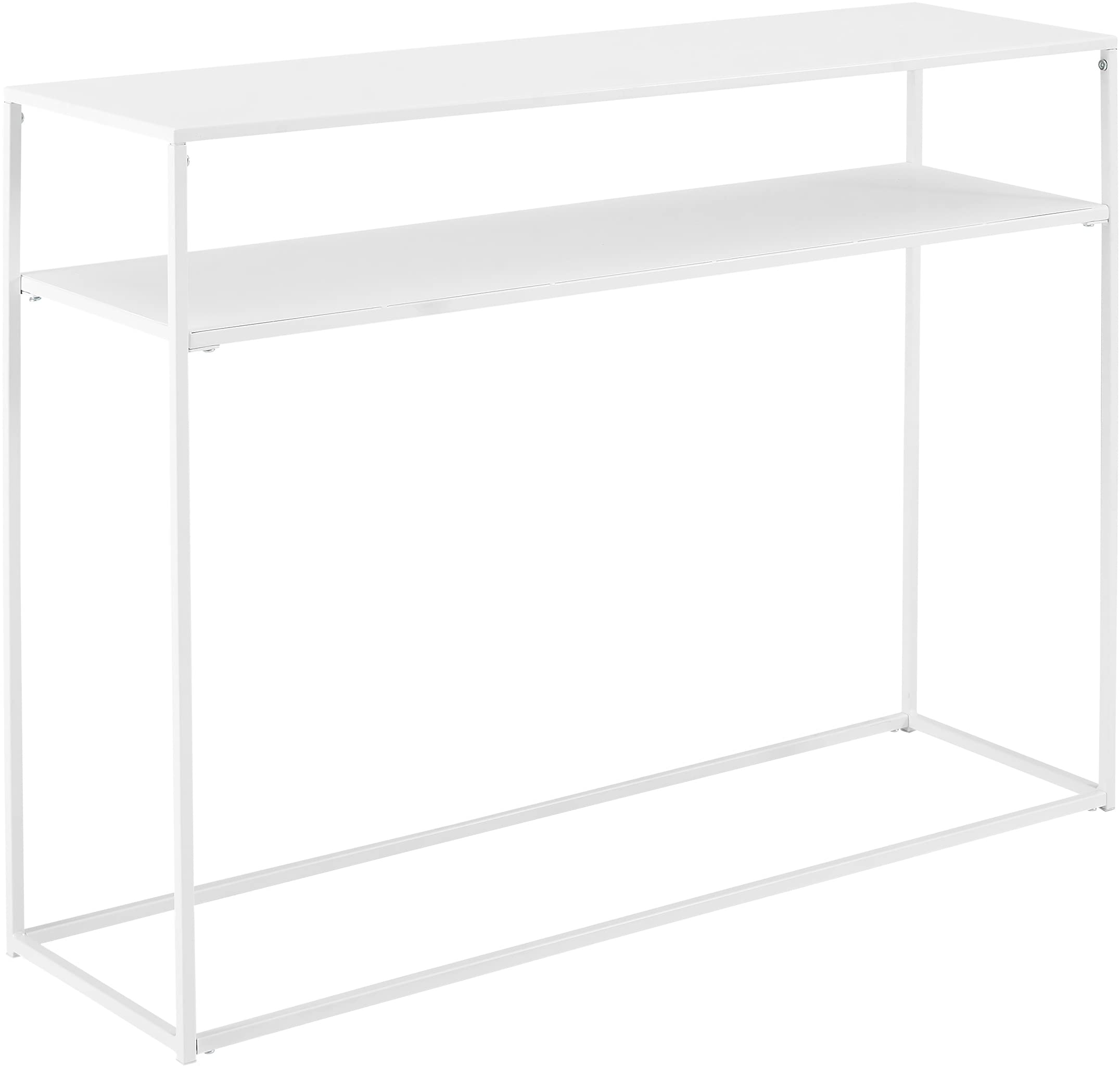 Crosley Furniture Braxton Metal Console Table, White